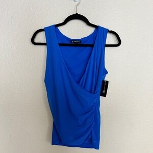 Cerulean Blue Wrap Top